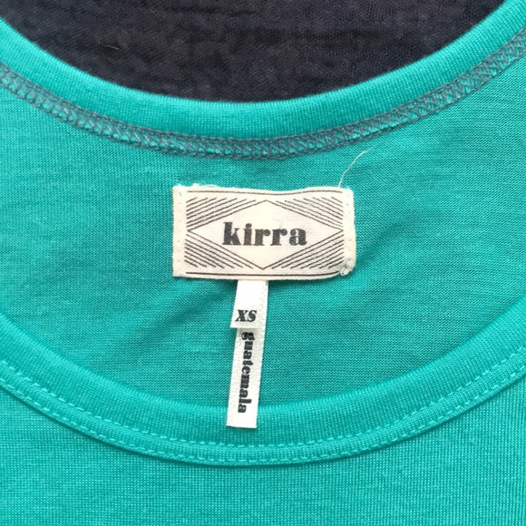 Teal shirt with cold shoulder - Picture 2 of 3